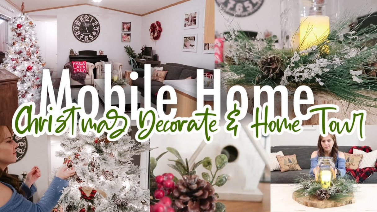 Mobile Home Christmas Decorate With Me and Home Tour  Cozy Christmas  Decor