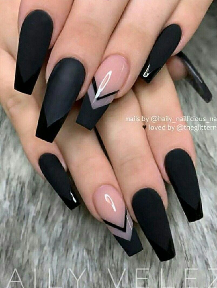 + Most Beautiful Black Nails for   Stylish Belles  Gel