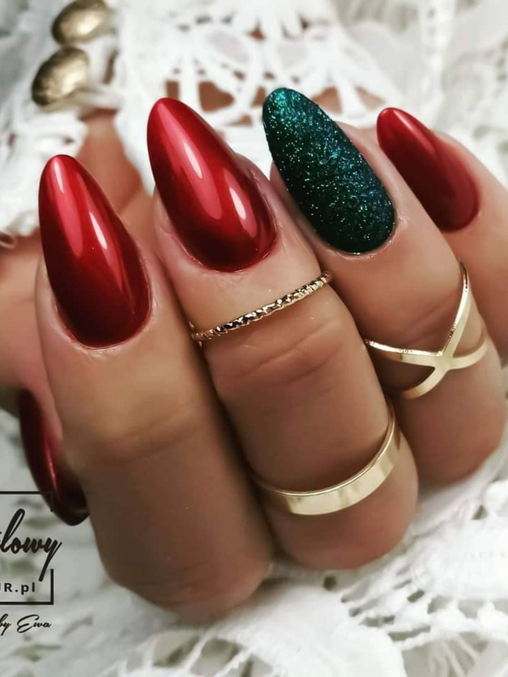 Most Beautiful Red Christmas Nails to Try This Year  Stylish