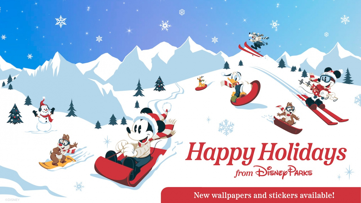 New Disney Holiday Wallpapers and More to Spread Digital Cheer