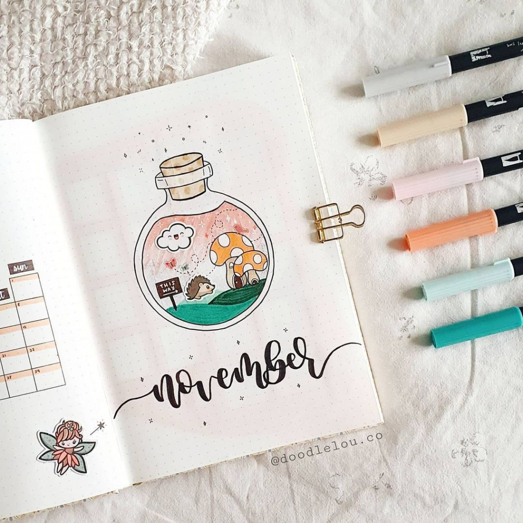 November Bullet Journal Cover Ideas  - AnjaHome