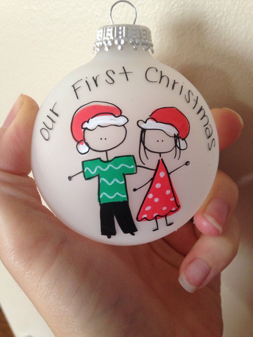 Our First Christmas Couple Ornament Personalized for Free - Etsy