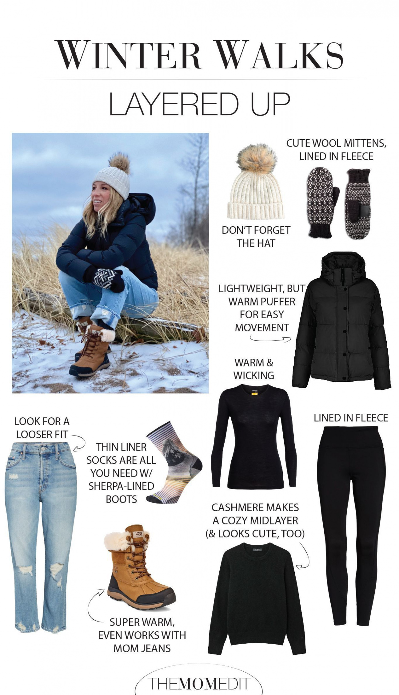 Outfit Idea: Winter Walks In The Cold  Winter layering outfits