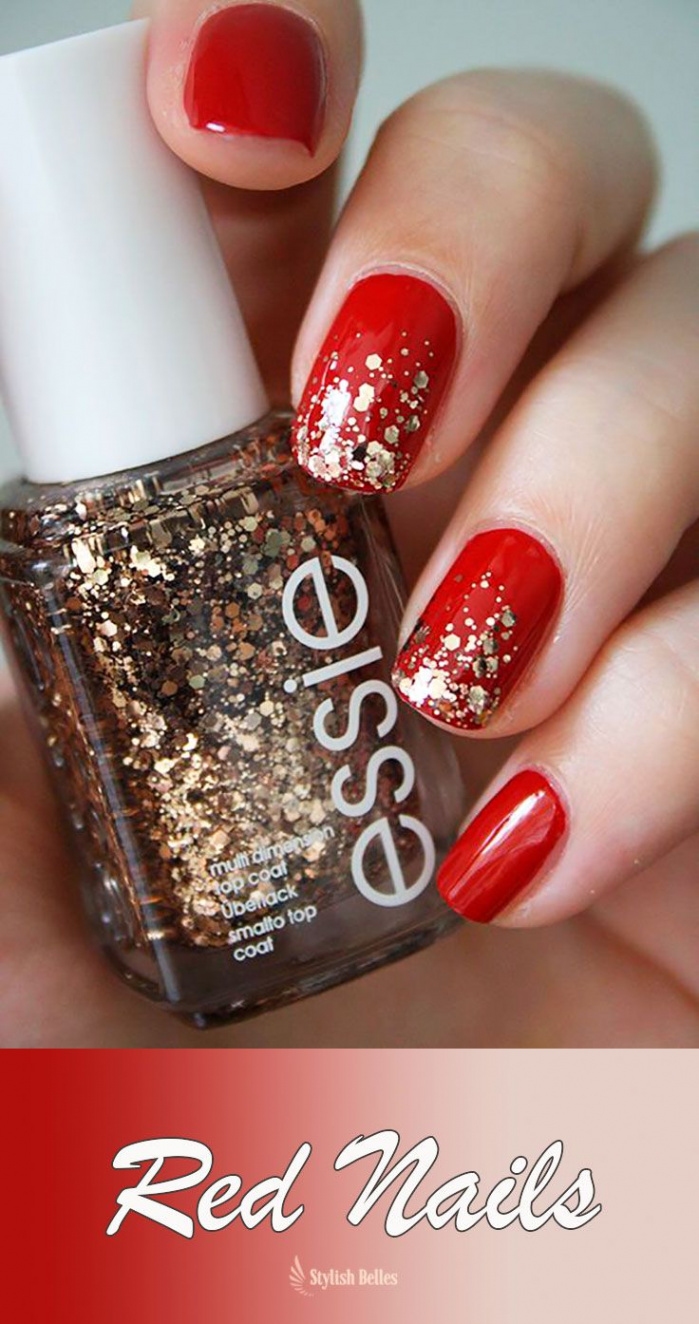 Outstanding Red Nails to Try in   Stylish Belles  Ongles