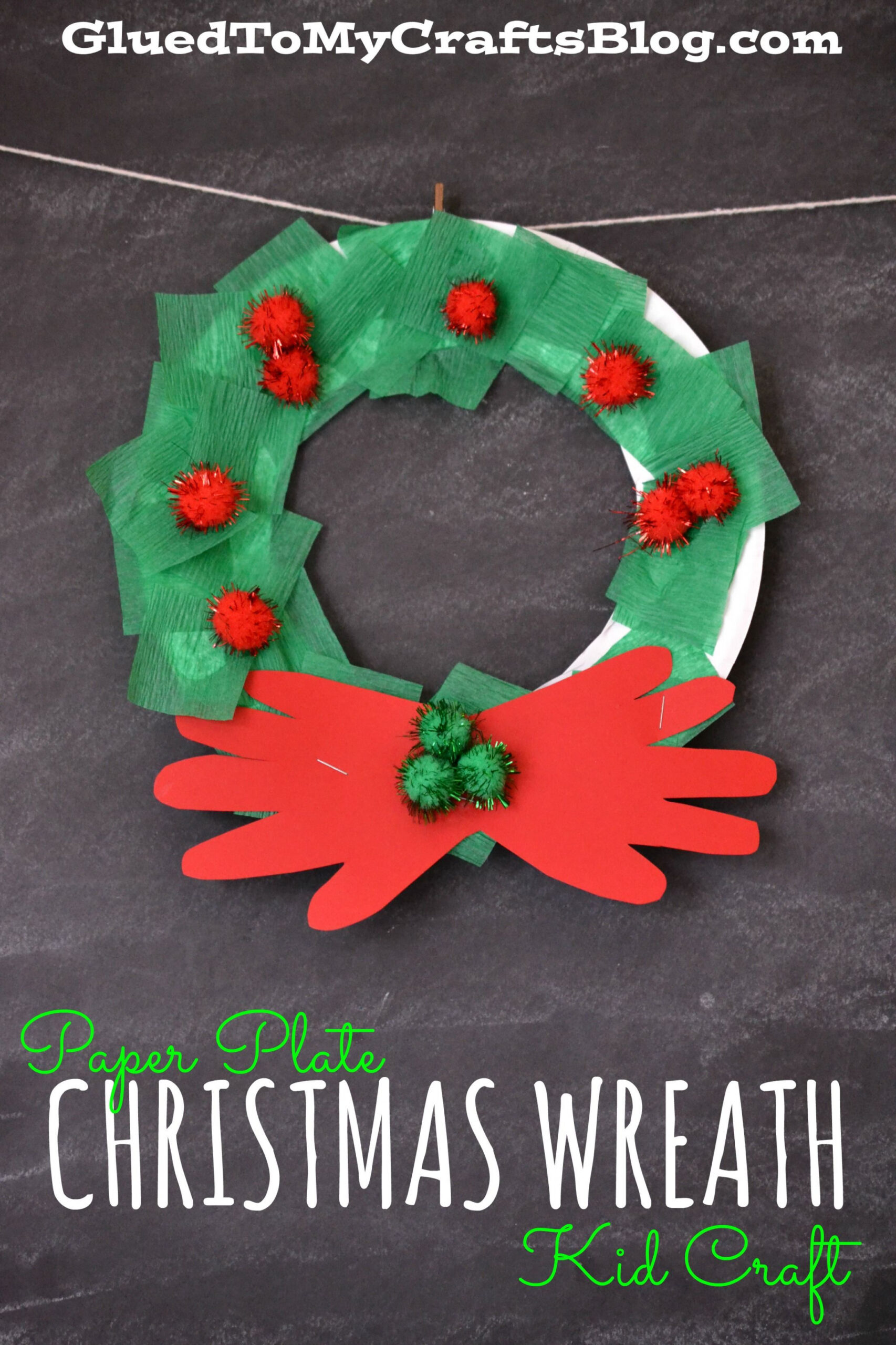 Paper Plate Christmas Wreath Craft  Christmas wreath craft