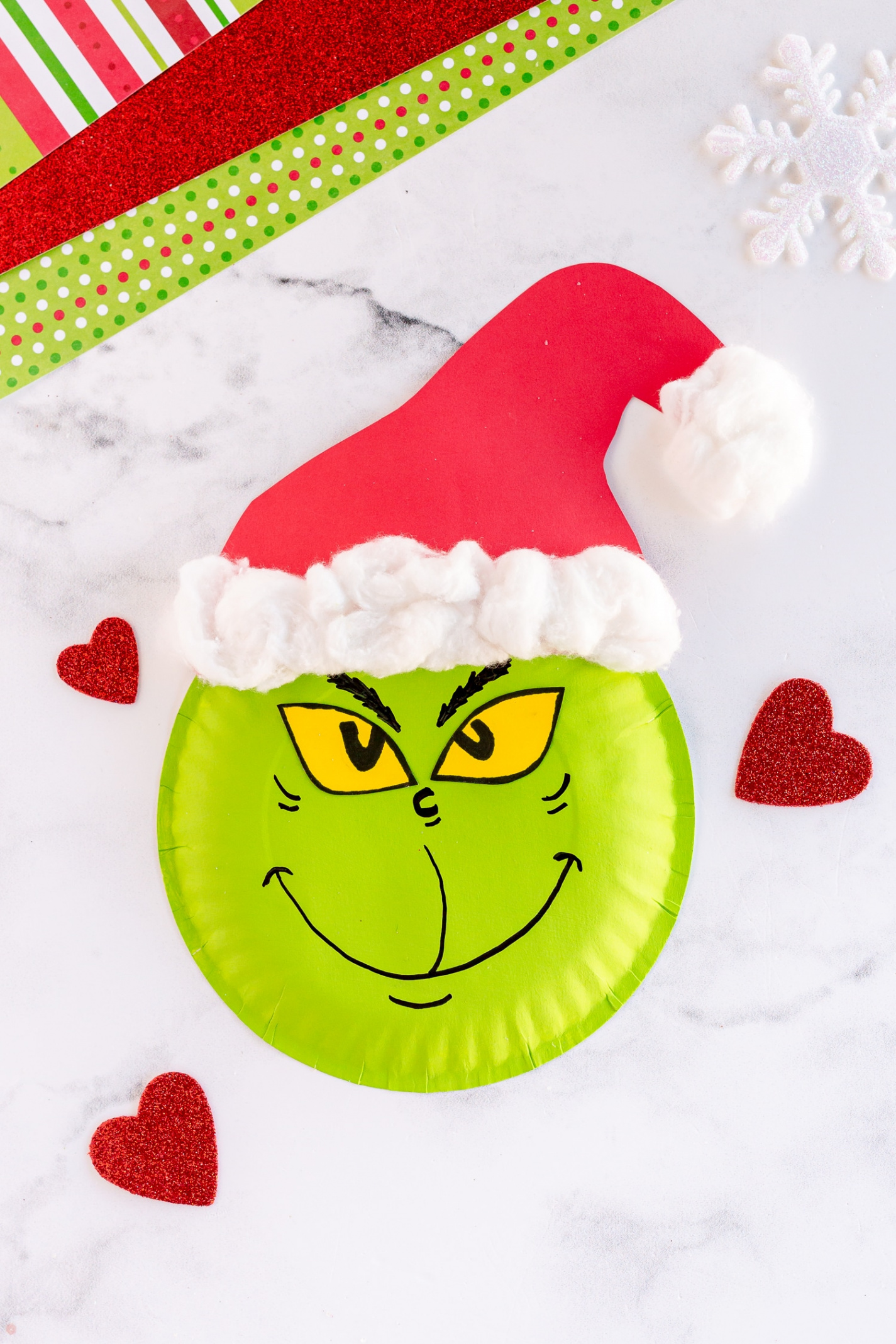 Paper Plate Grinch - Made To Be A Momma