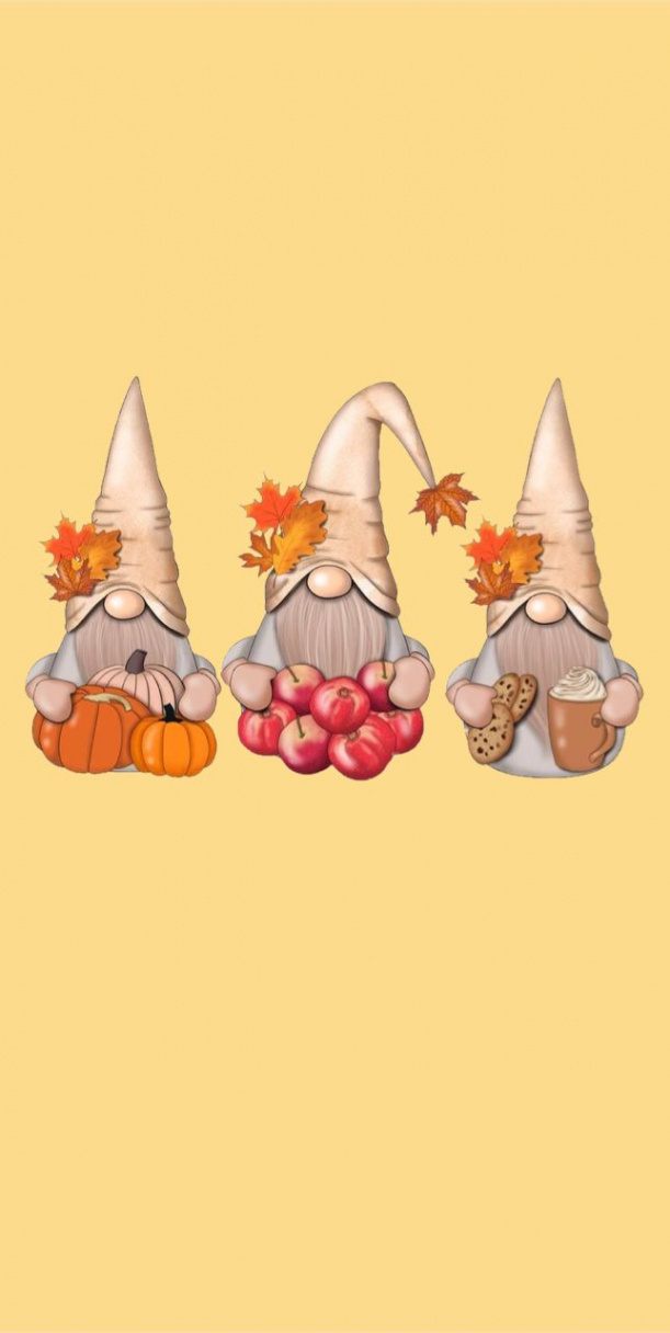 Pin by Melissa Carico on Gnomes  Thanksgiving iphone wallpaper