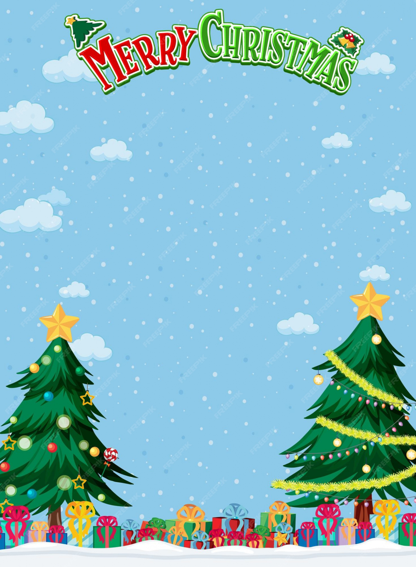 Premium Vector  Merry christmas background template with