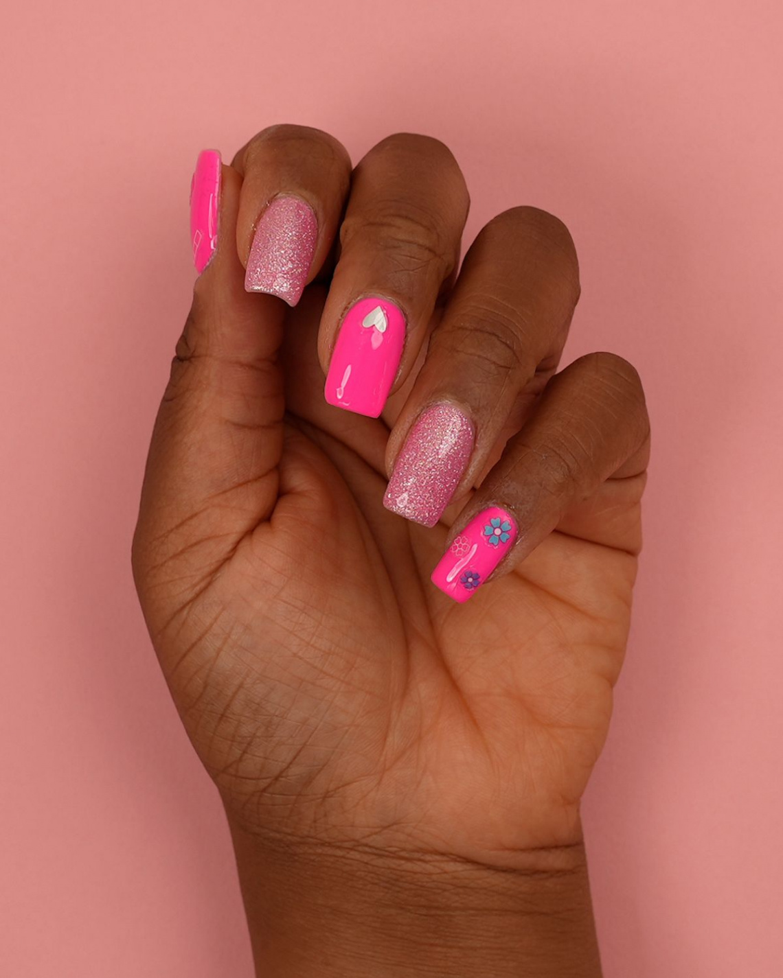 Pretty-in-Pink Nail Designs with Mylee