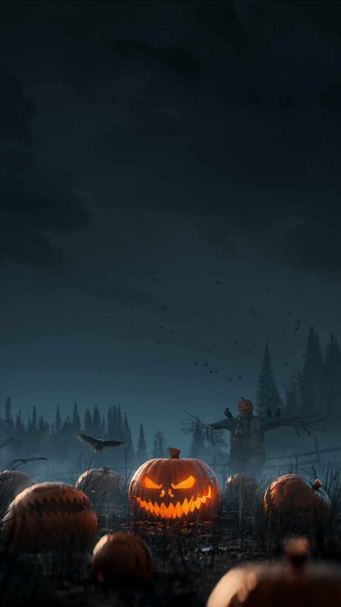 Pumpkin Halloween Night IPhone Wallpaper - IPhone Wallpapers