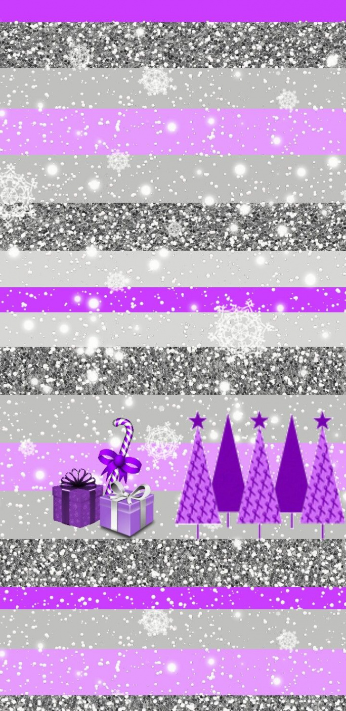 Purple Christmas wallpaper