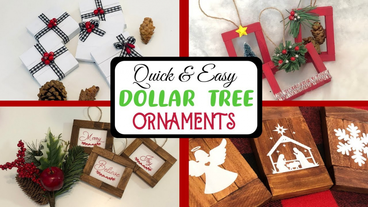 Quick and Easy Wooden Ornaments  Dollar Tree Jenga