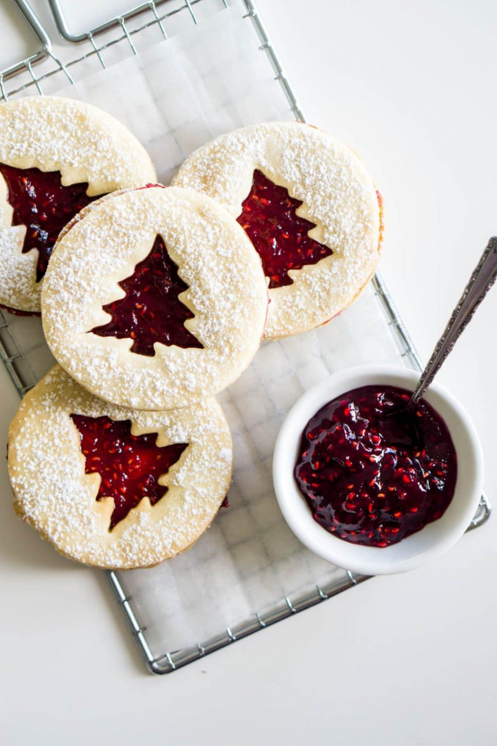 Raspberry Linzer Cookies