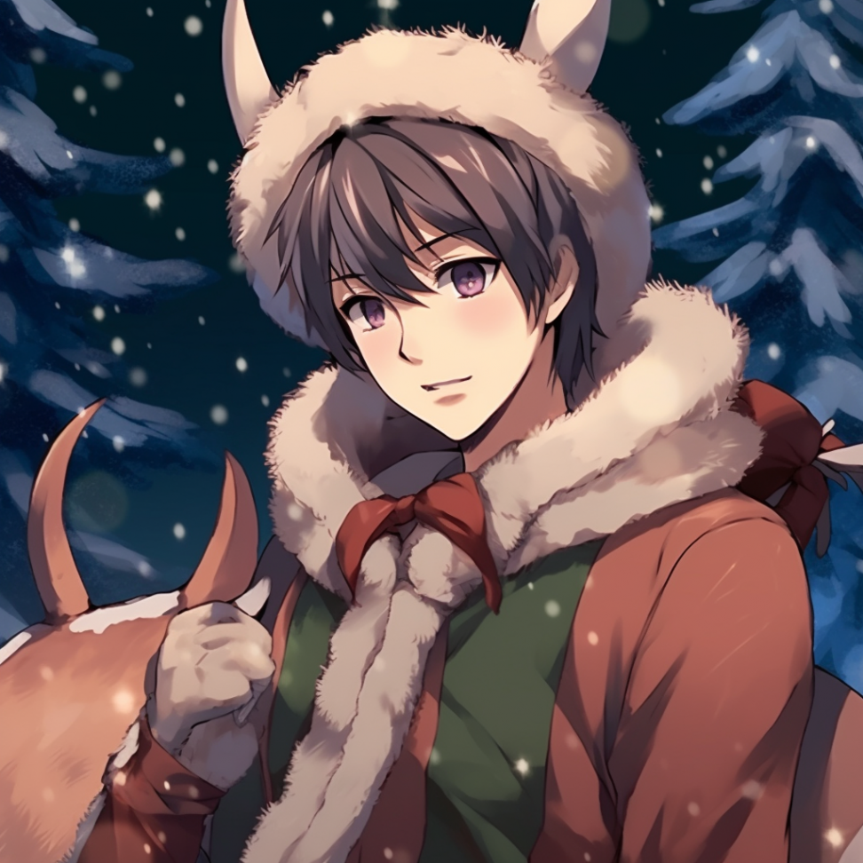 Reindeer On Titan Anime - Anime Christmas Pfp Optimized Space