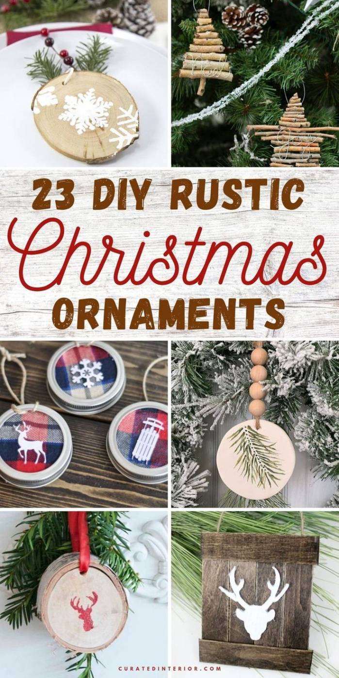 Rustic Christmas Ornaments for a Festive Tree