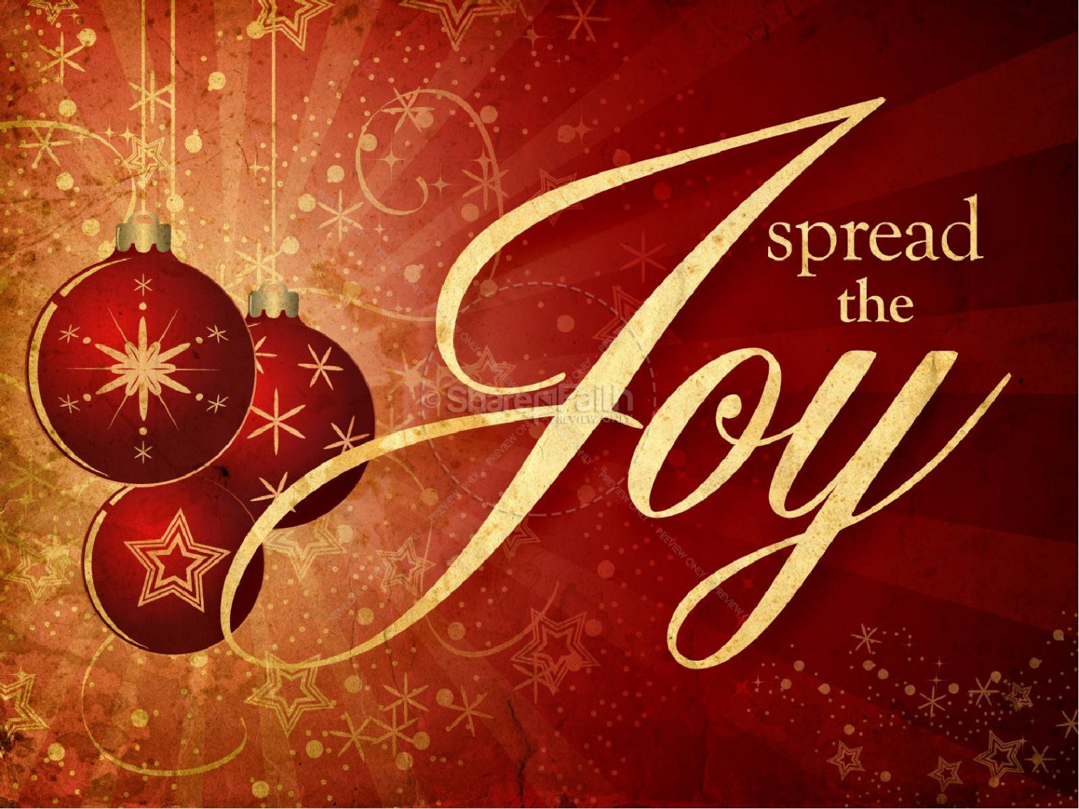 ShareFaith Media » Spread The Joy Christmas PowerPoint