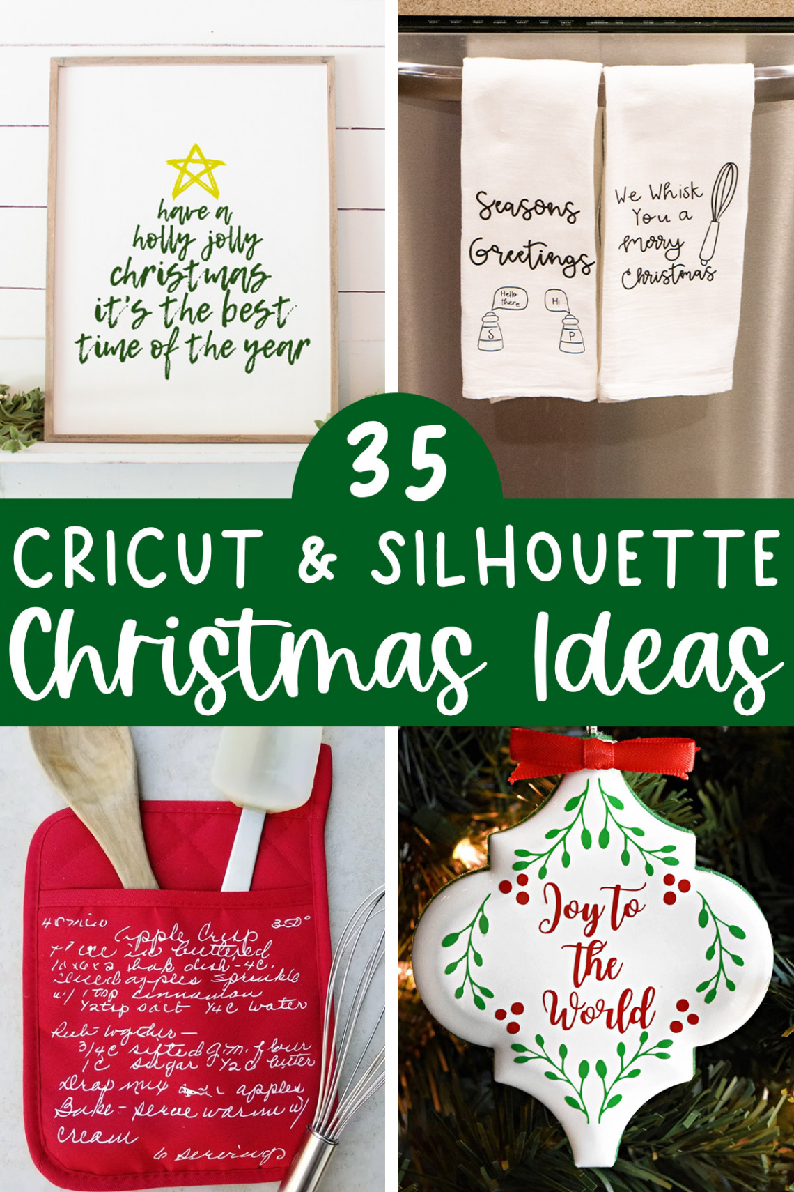 Silhouette and Cricut Christmas Ideas -  DIY Christmas Gift Ideas