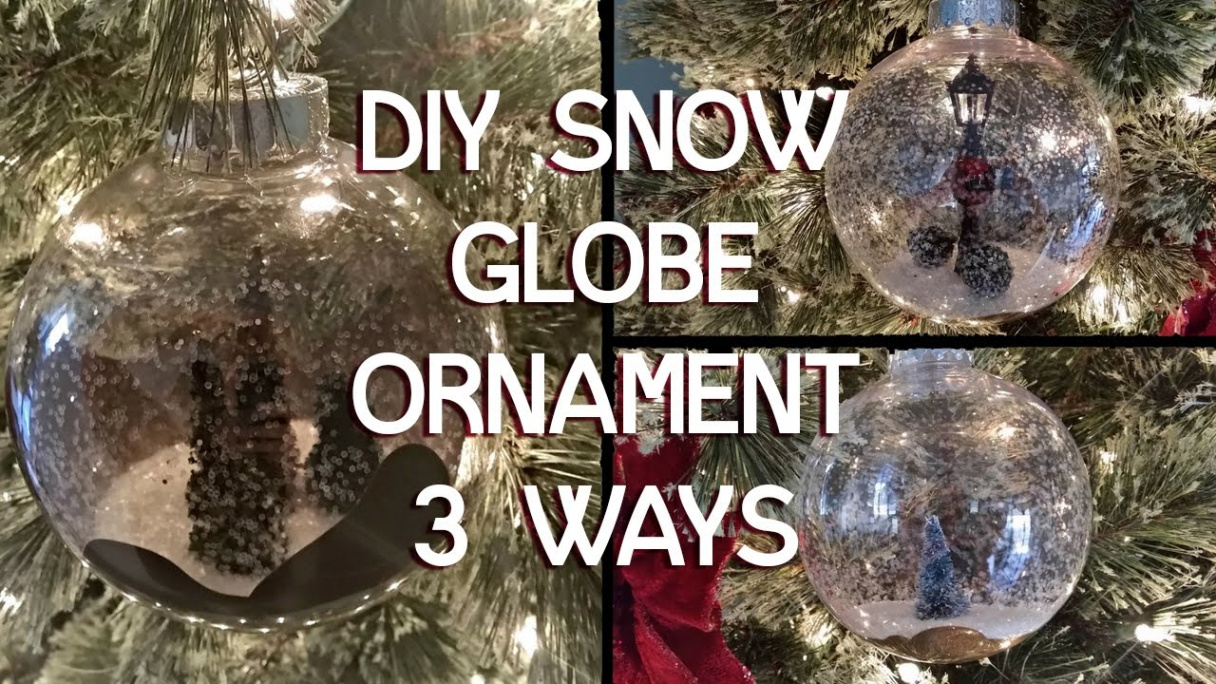 Snow Globe Christmas Ornament  Ways - DIY Tutorial