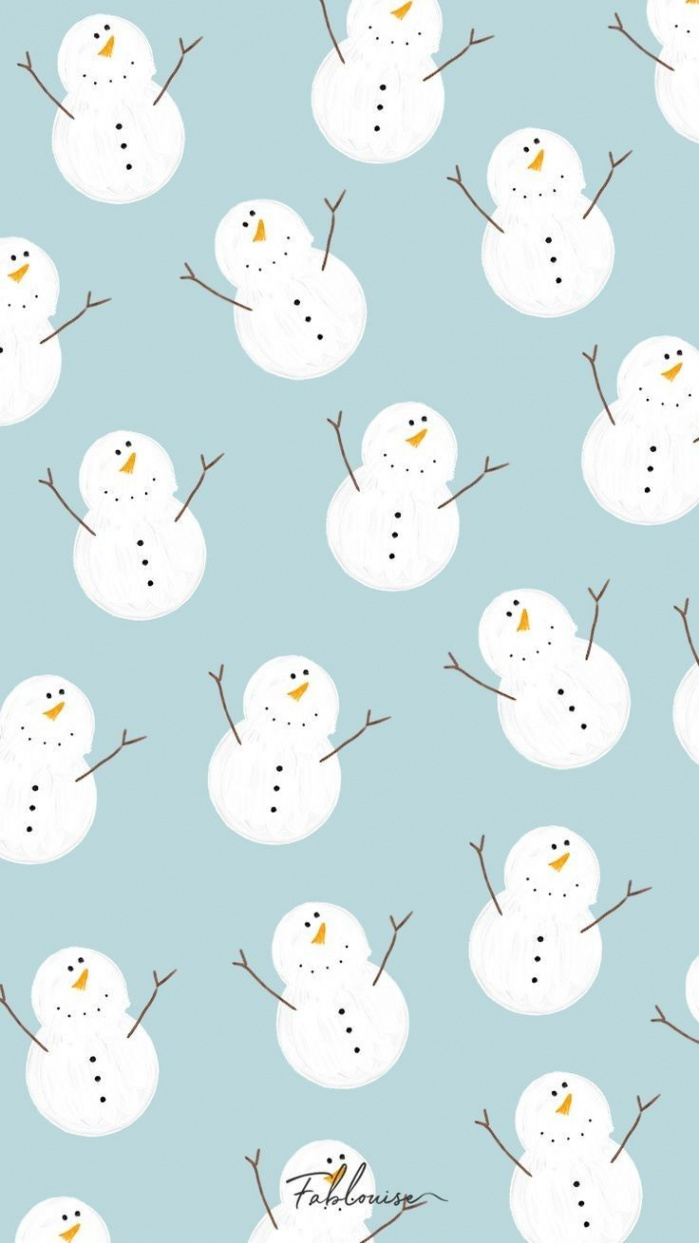 Snow man wallpaper  Wallpaper iphone christmas, Christmas