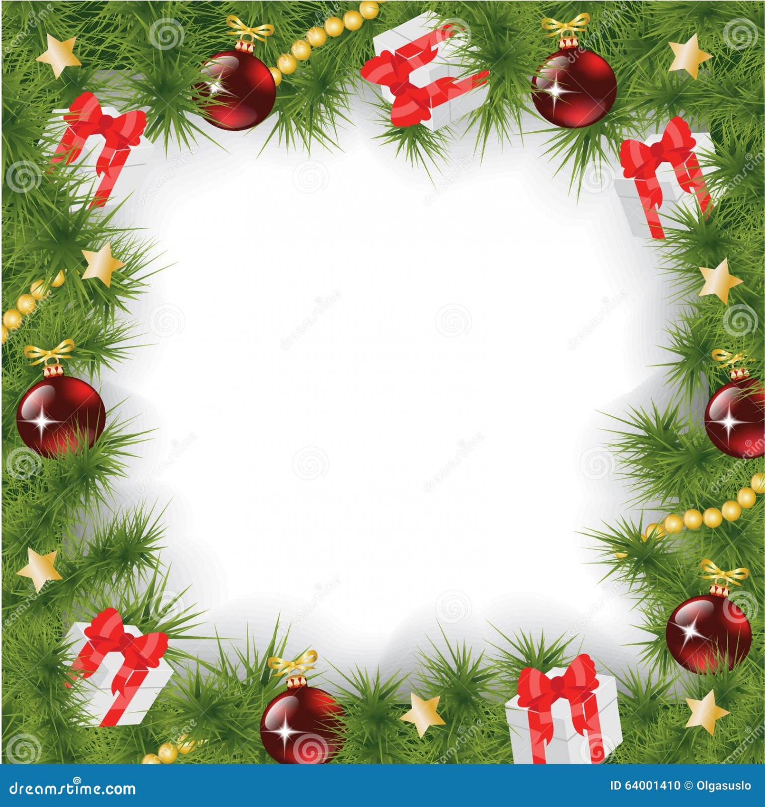 Square Christmas Background Stock Vector - Illustration of