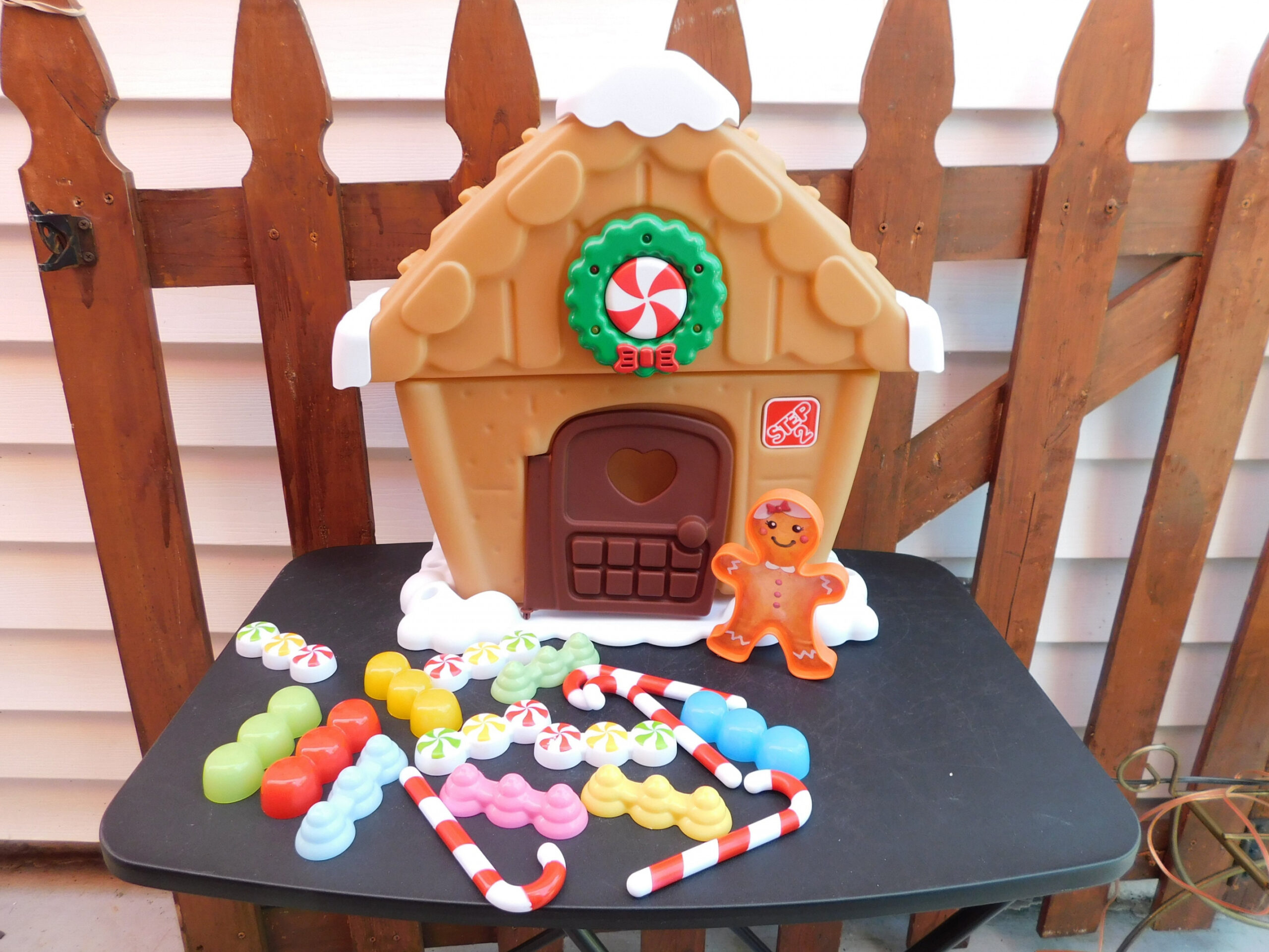 Step My First Gingerbread House W/ Interactive Wreath Christmas Blow Mold  Style Pretend Play