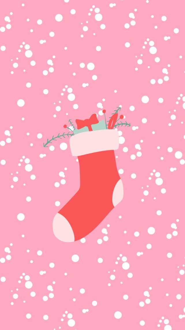Stocking Icon in   Cute christmas wallpaper, Wallpaper iphone