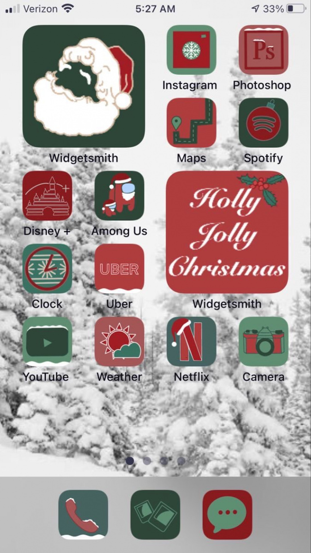 strange bear on X: "Christmas iOS  Home Screen!! https://t