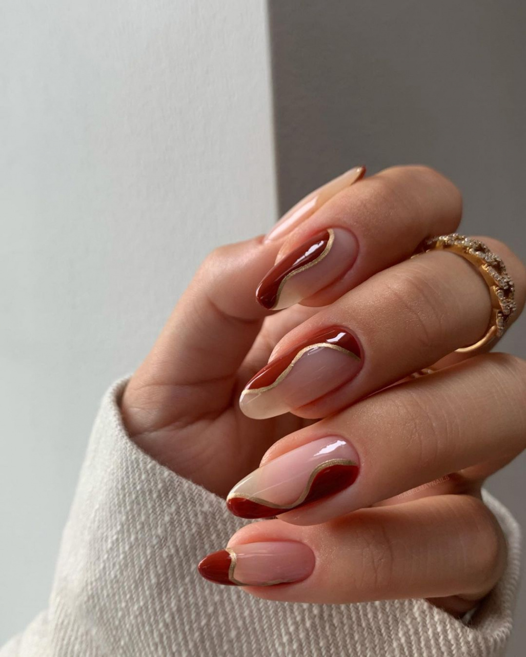 Stunning Burnt Orange Nails To Get You Ready For Fall  Cute