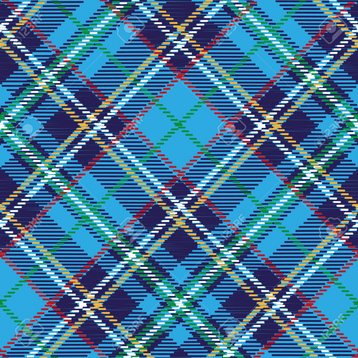 Tartan,plaid Seamless Pattern,diagonal Background