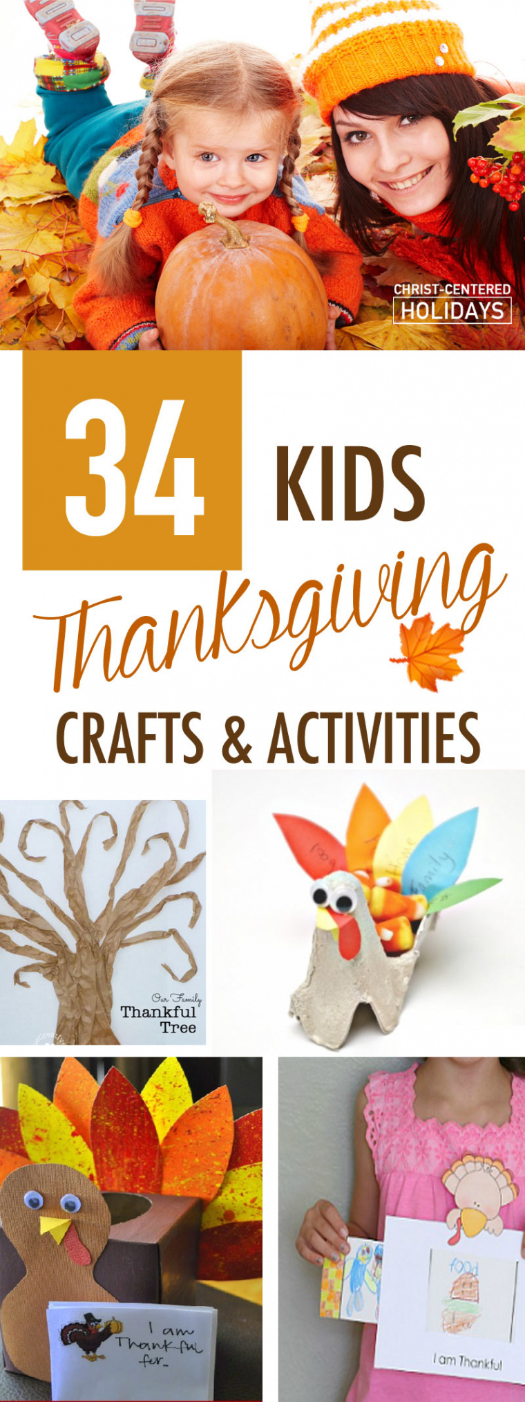 + Thanksgiving Crafts for Kids - Christ Centered Holidays