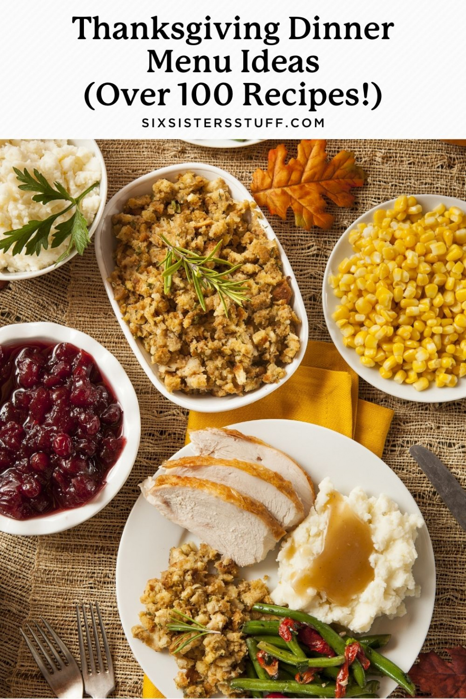 Thanksgiving Dinner Menu Ideas (over  recipes!)