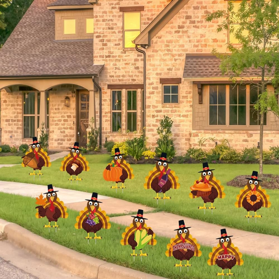 Thanksgiving Yard Decorations for Outdoors,  Pieces Thanksgiving