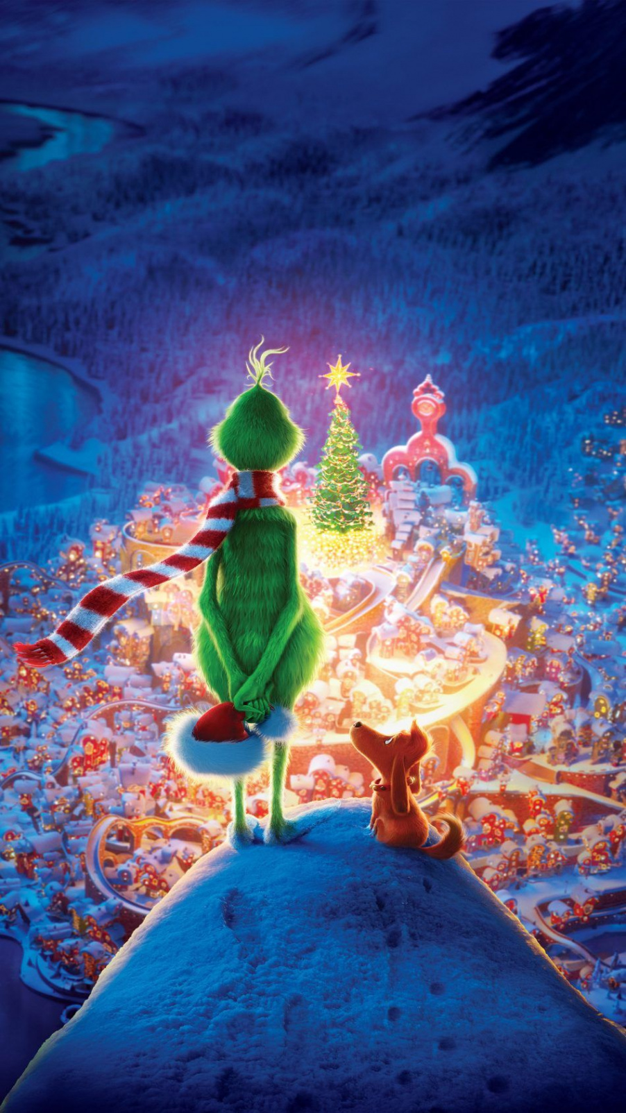 The Grinch Animation  K Ultra HD Mobile Wallpaper  Christmas