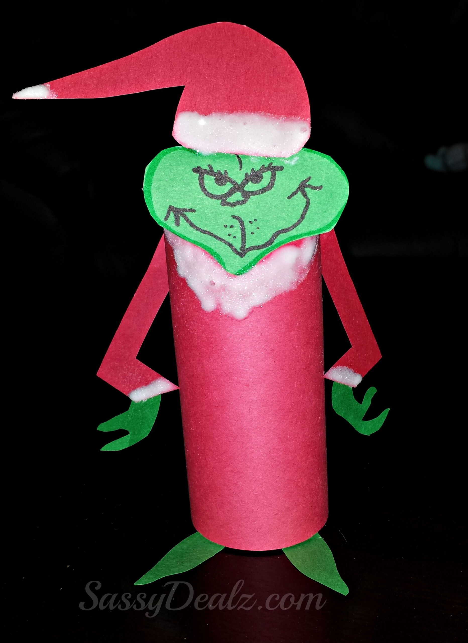 The Grinch Toilet Paper Roll Christmas Craft For Kids  Christmas