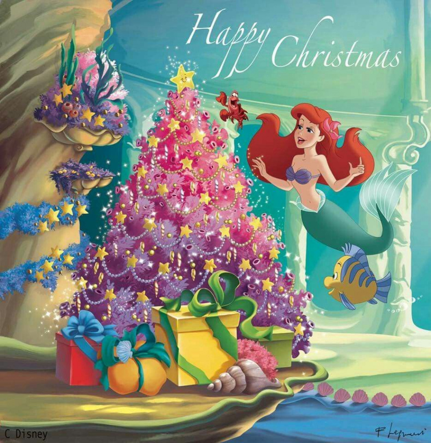 The Little Mermaid Christmas  Mermaid christmas, Disney, Disney