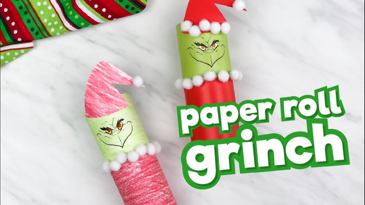 Toilet Paper Roll Grinch Craft