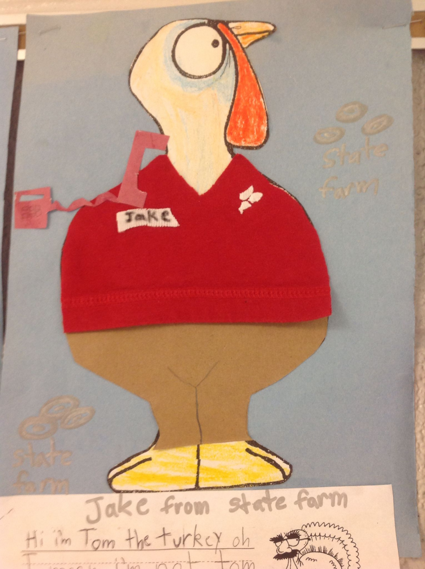 Tom the Turkey disguise  Turkey disguise, Jake from state farm