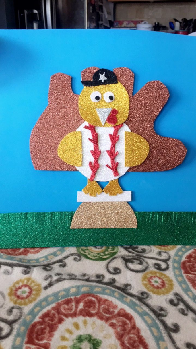 Turkey in Disguise project - Baseball Player  Turkey disguise