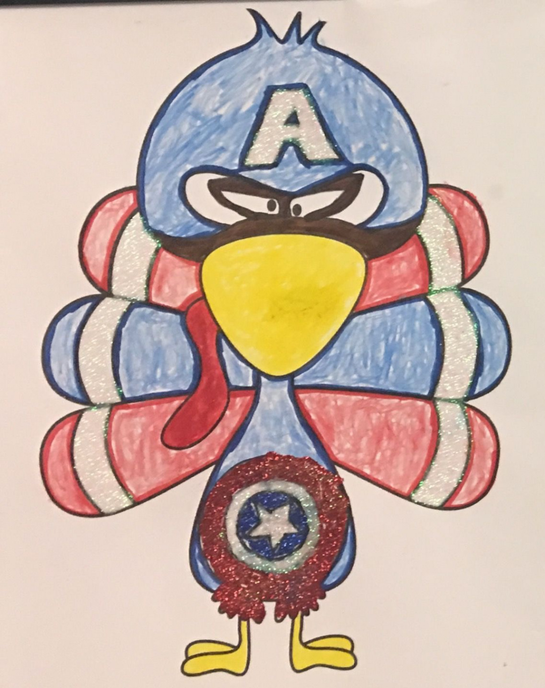 Turkey Trouble Disguise the Turkey Captain America  Turkey