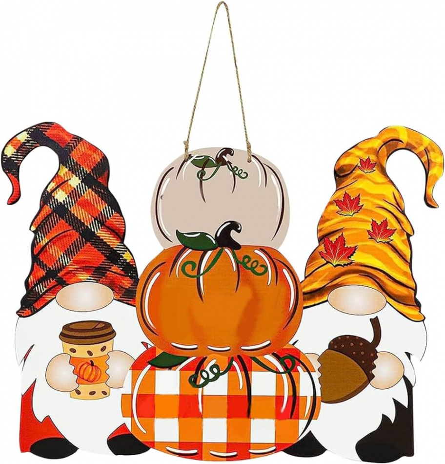 Two Autumn Thanksgiving Decorations/Christmas Decorations are