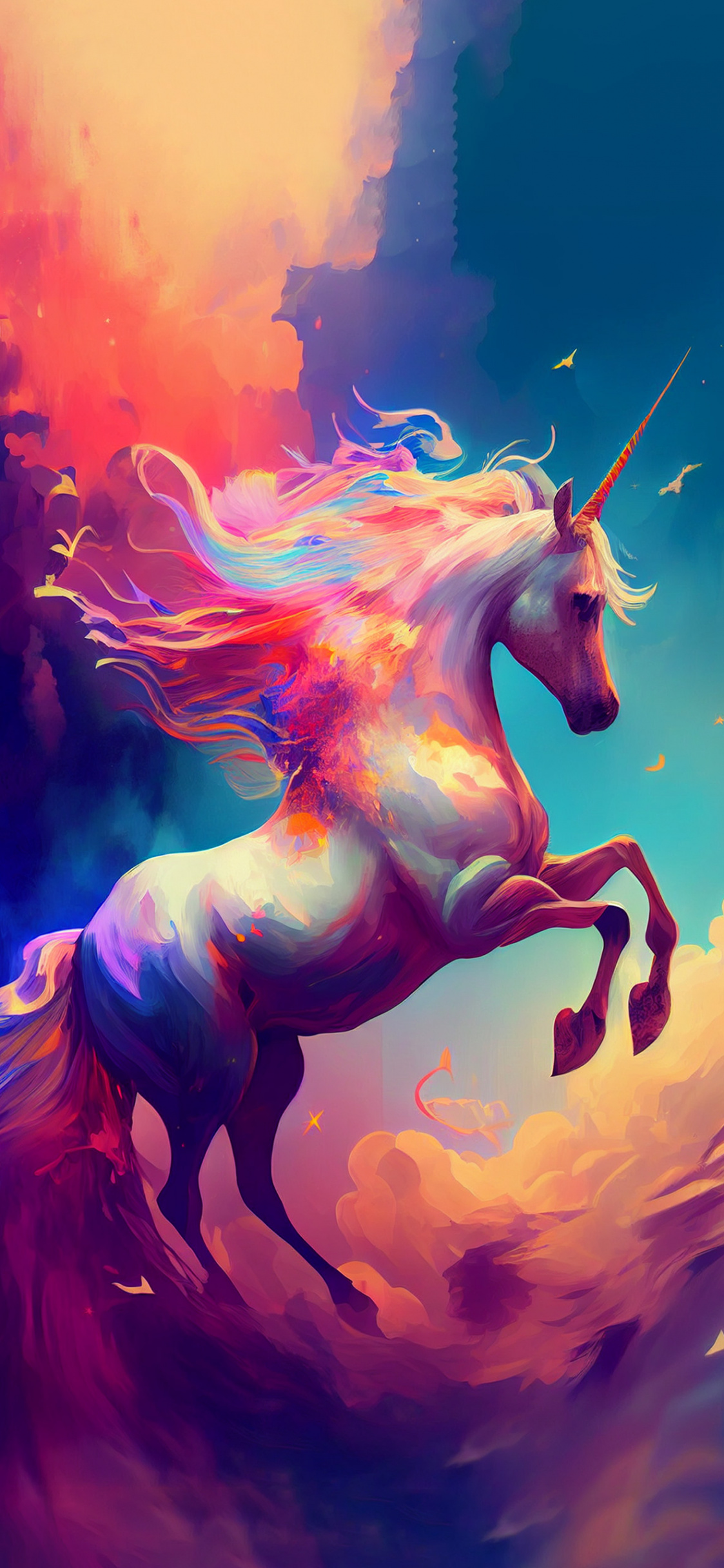 Unicorn & Clouds Aesthetic Wallpapers - Unicorn Wallpaper iPhone