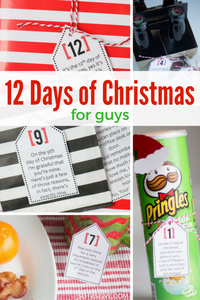 Unique  Days of Christmas Ideas for Guys