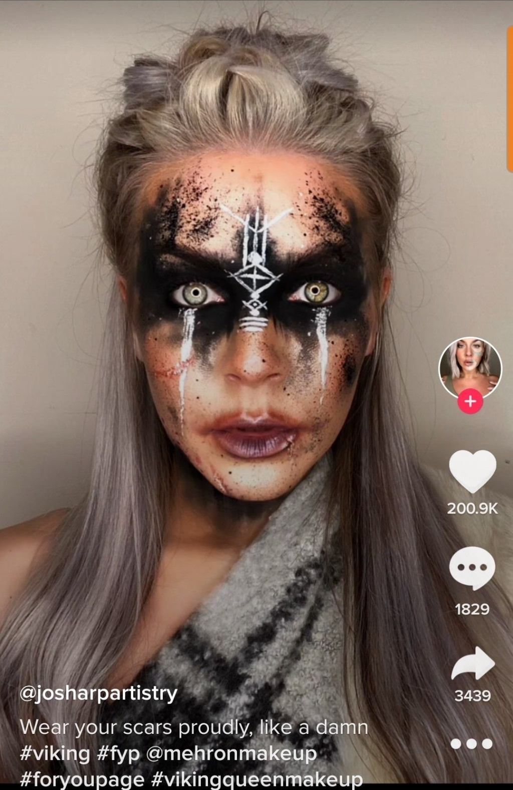 Viking makeup  Halloween makeup witch, Viking makeup, Halloween