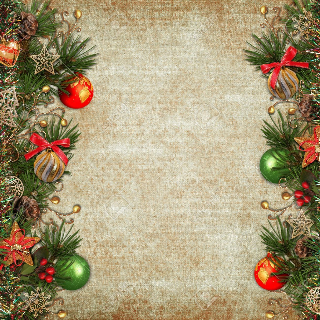 Vintage Christmas Border