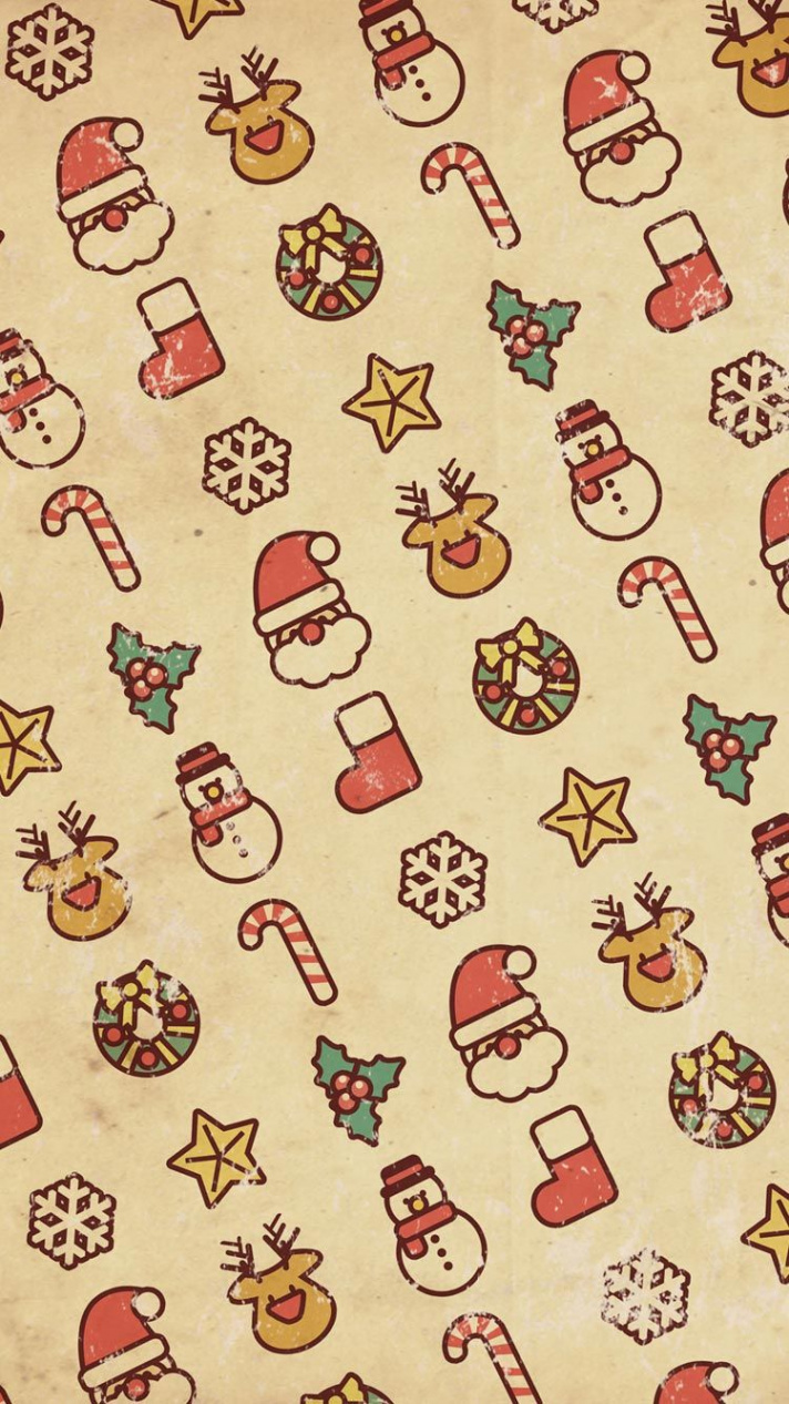 Vintage Christmas iPhone s Wallpaper  Christmas phone wallpaper