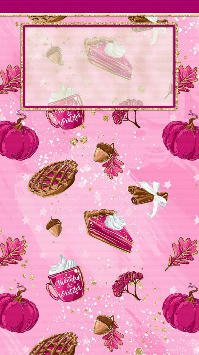 WALLPAPERS  Pumpkin wallpaper, Thanksgiving wallpaper, Pink