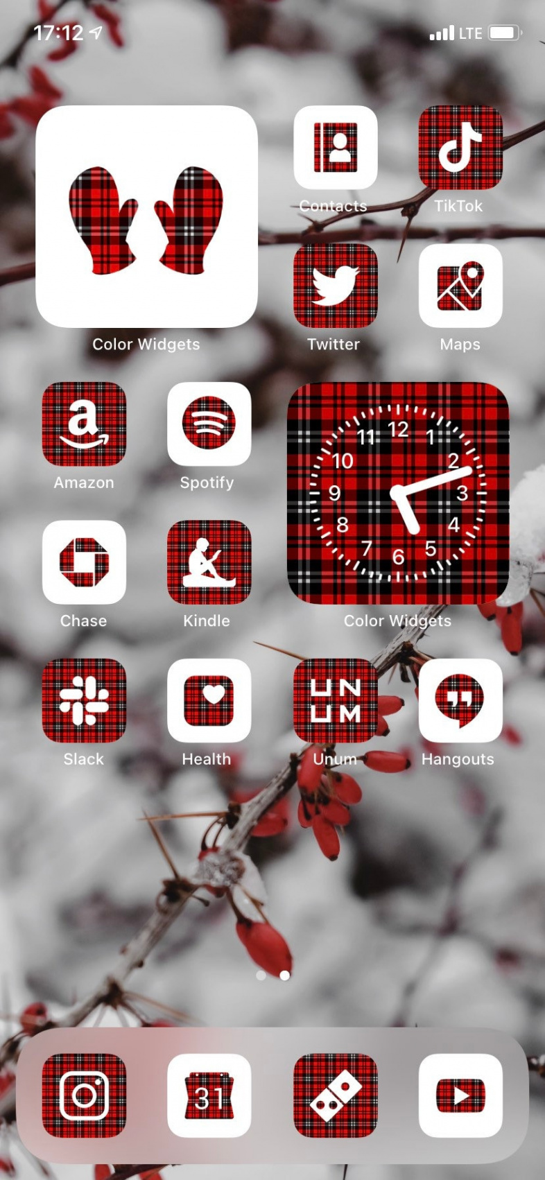 Weihnachten App Icons Buffalo Red Plaid Xmas Theme Home - Etsy