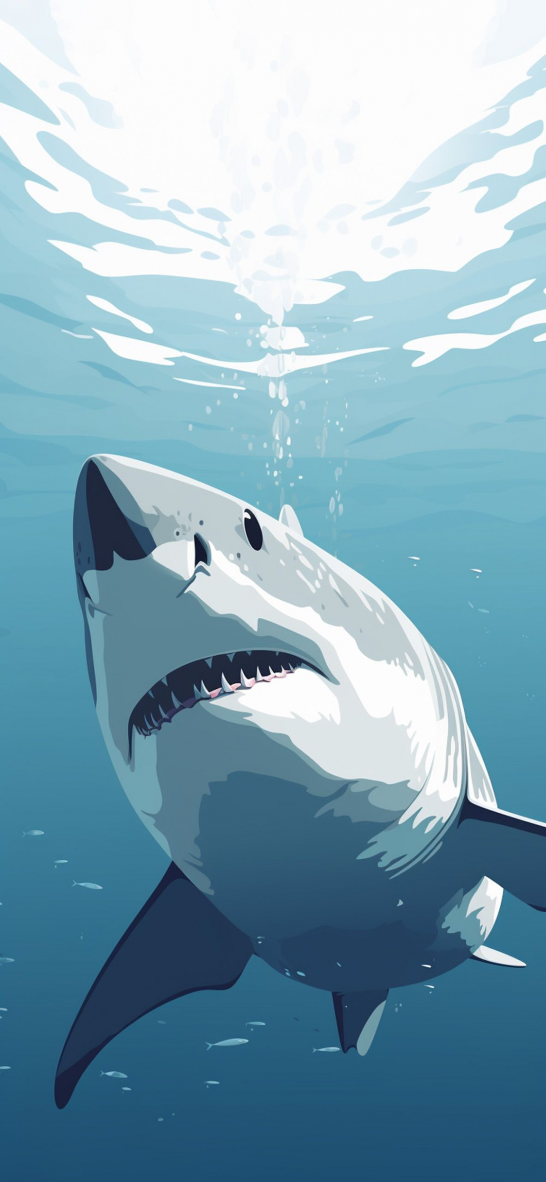 White Shark Blue Wallpapers - Cool Shark Wallpapers for iPhone in