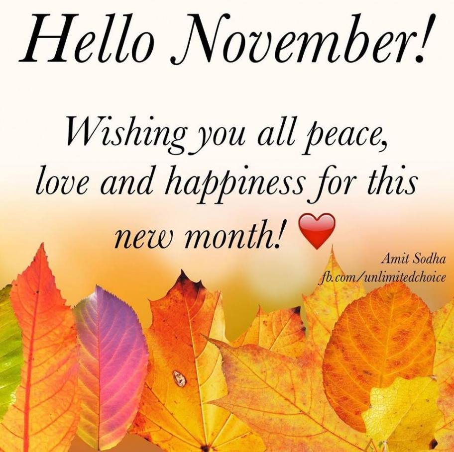 Wishes For November  November pictures, November quotes, Hello