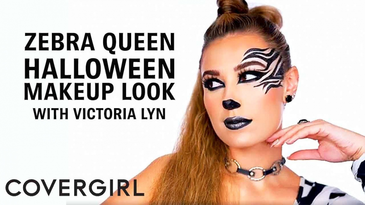 Zebra Queen Halloween Makeup Look with Victoria Lyn  COVERGIRL